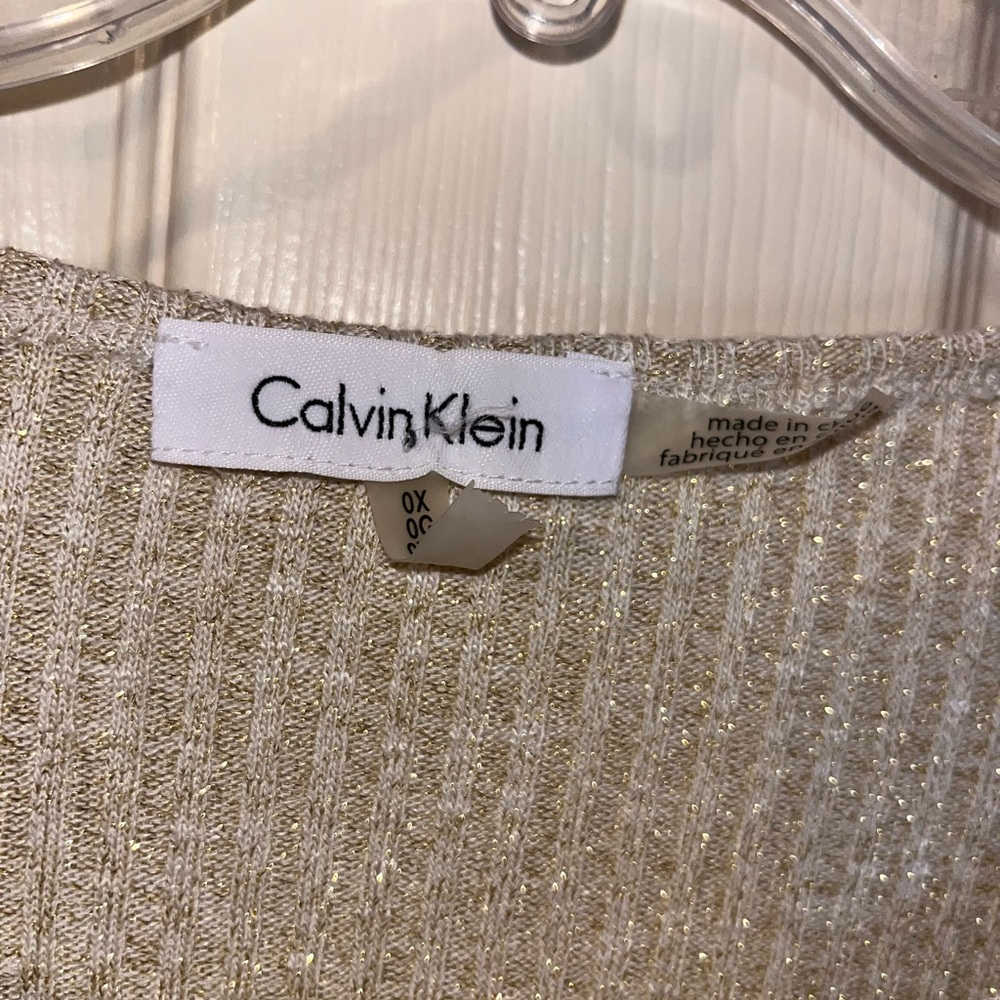 Calvin Klein Women's Sparkly Blouse Top - Picture 3 of 3